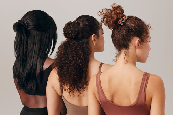 Back to Basics Black Skinny Scrunchies