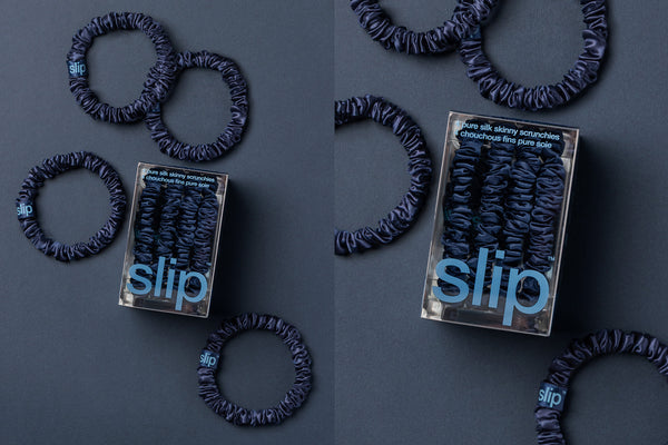 Back to School Navy Skinny Scrunchies